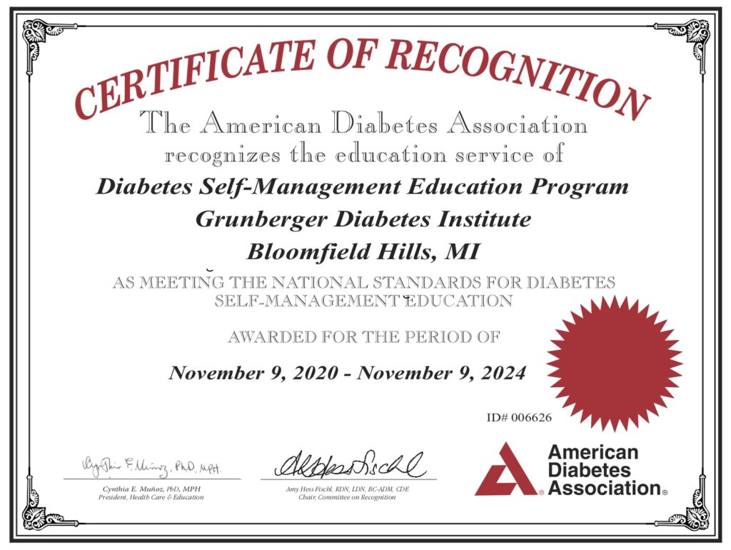 ADA Certificate