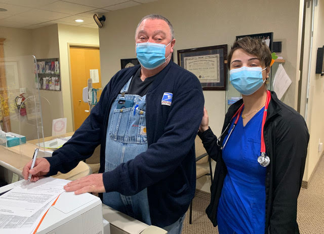 hanging out at the office